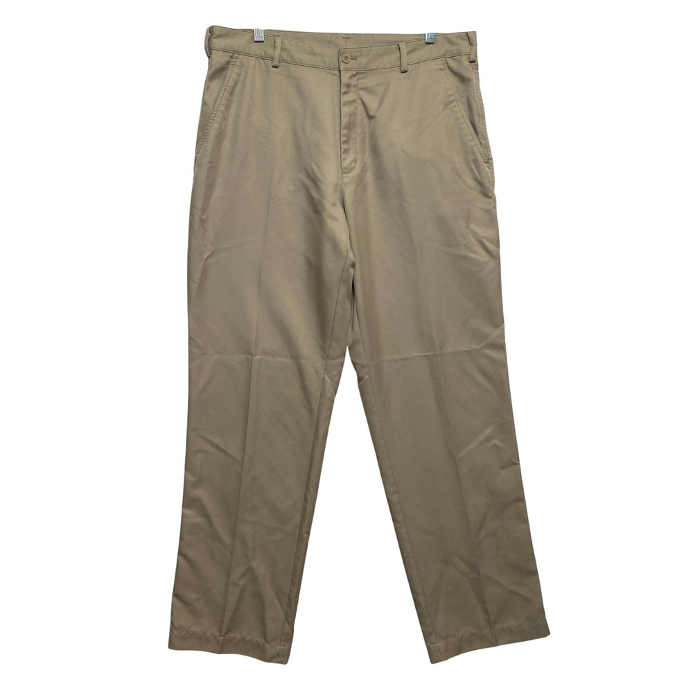 Nike Pants Mens 34x32 Tan Dri-FIT Golf Flat Front Trousers